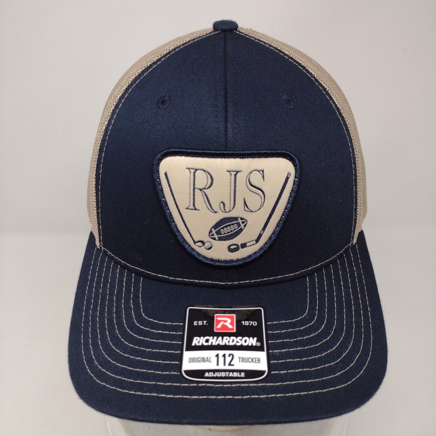 RJS Snapback Mesh Back Trucker Hat Multi OSFA Adjustable Richardson