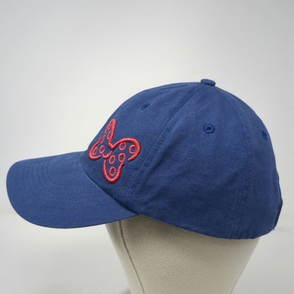 Disney Parks Baseball Cap Blue One Size Embroidered Minnie Mouse Bow Hat