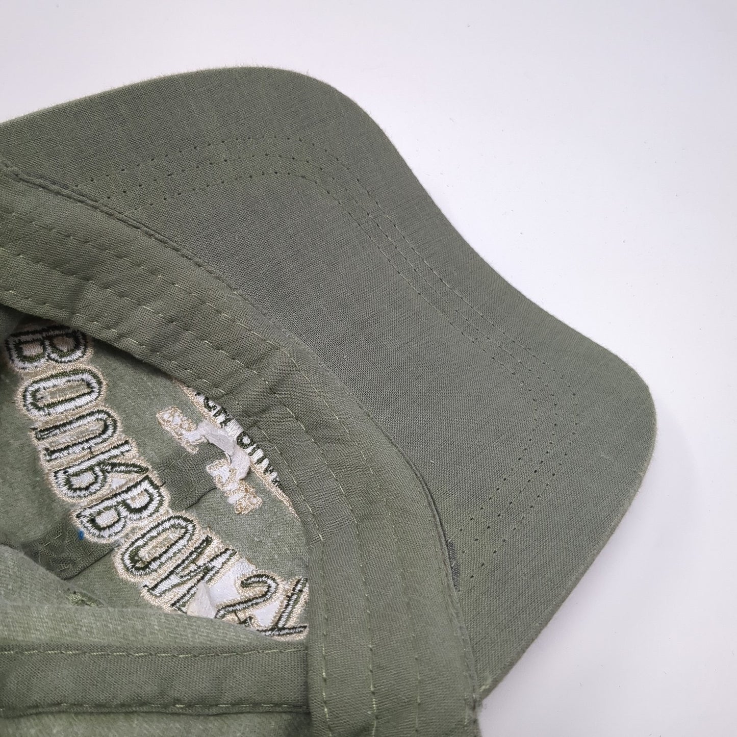 Bourbon St. Est. 1718 Baseball Cap Green One Size Adjustable Embroidered RawMa