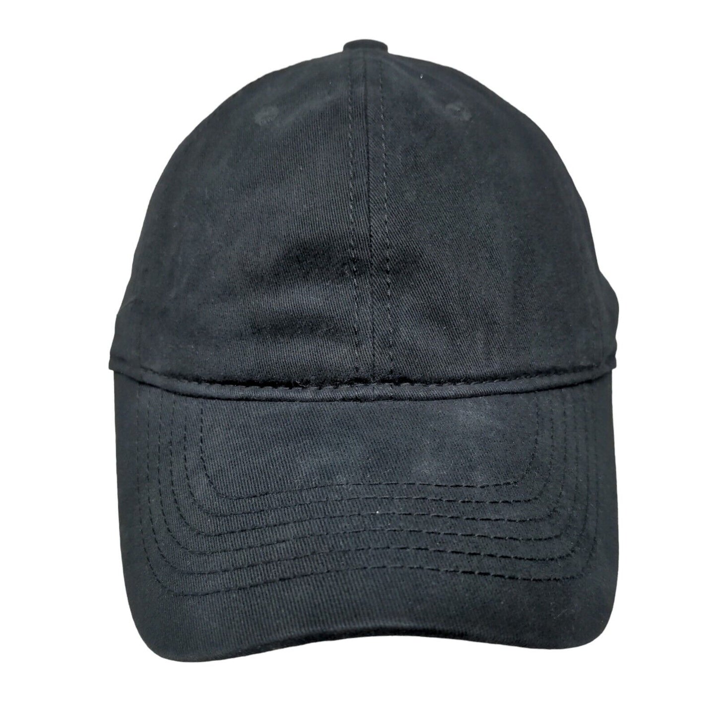 Unbranded Slideback Hat Black One Size Adjustable Vented Holes Blank