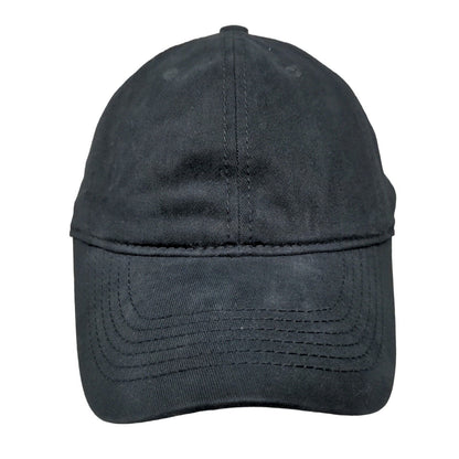 Unbranded Slideback Hat Black One Size Adjustable Vented Holes Blank