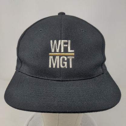 W.F. Leopold Management Snapback Hat Black One Size Embroidered Nissun