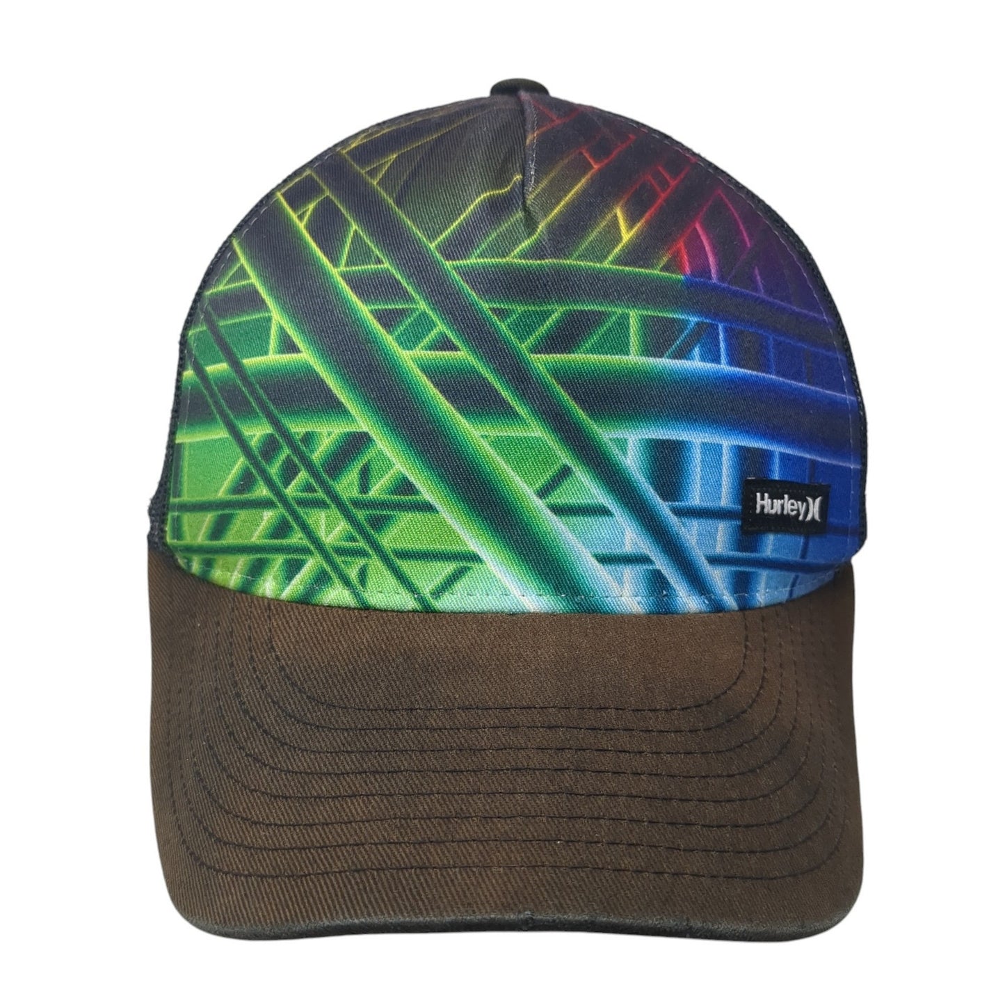 Hurley Snapback Trucker Hat Multicolor One Size Mesh Back Yupoong