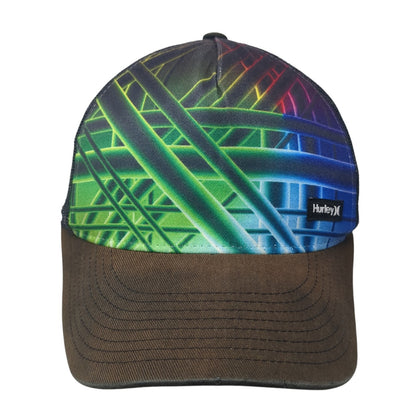 Hurley Snapback Trucker Hat Multicolor One Size Mesh Back Yupoong