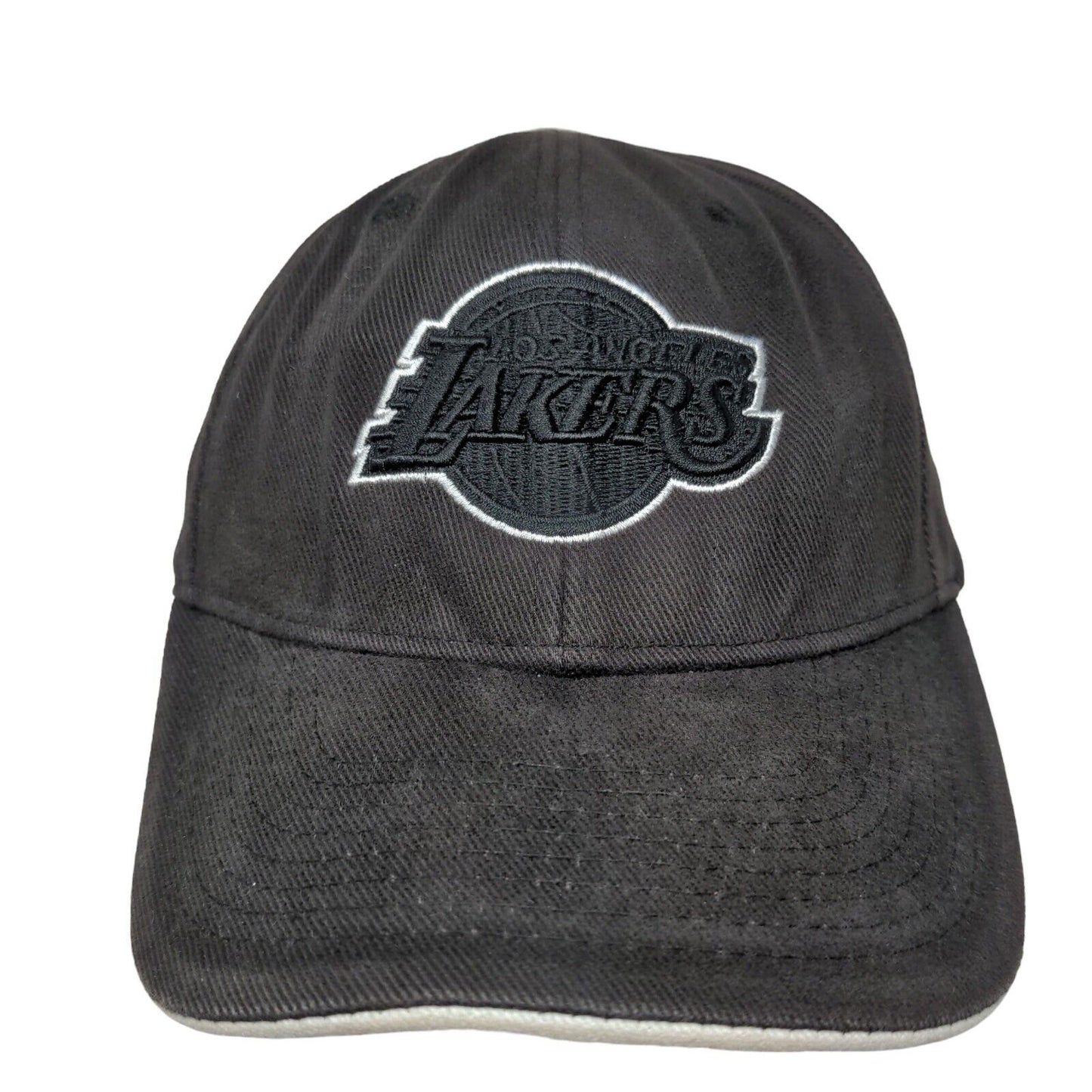 Los Angeles Lakers Strapback Hat Black OSFA Embroidered Logo NBA Elevation