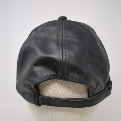 Jo-Ann Trucking Ltd. Strapback Hat Black One Size Adjustable Leather