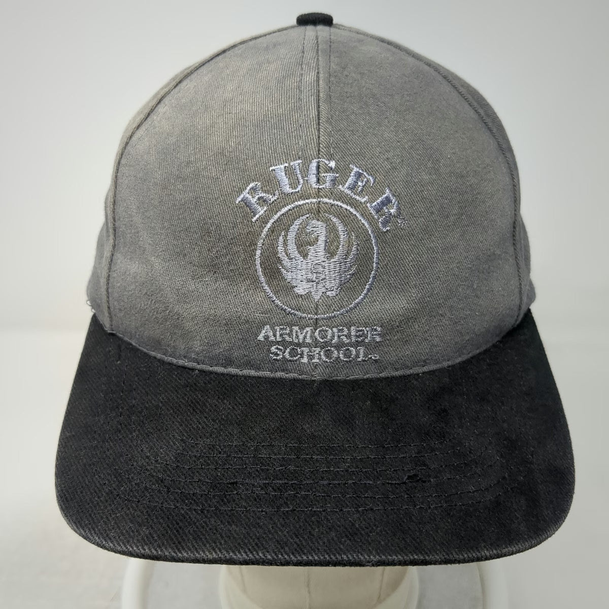 Graffiti Ruger Armorer School Gray Black Baseball Cap Hat One Size Strapback