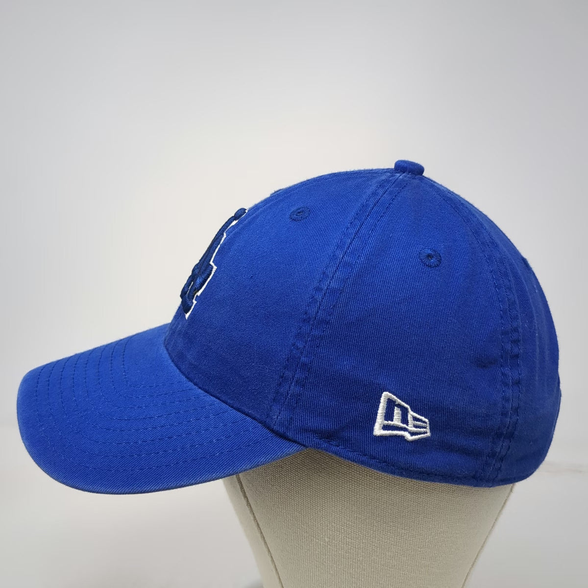 New Era Los Angeles Dodgers MLB Baseball Cap Blue One Size Slideback Cotton Hat