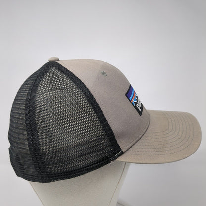 Patagonia Snapback Trucker Hat Gray One Size Adjustable Embroidered Mesh Back