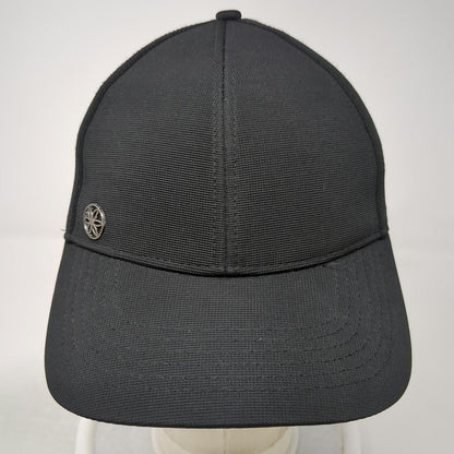 Gaiam Baseball Cap Black One Size Perforated Breathable Adjustable Slideback Hat