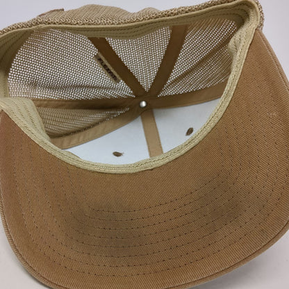 Columbia Baseball Cap Brown One Size Fitted Mesh Evergreen Tree Flag Patch Hat