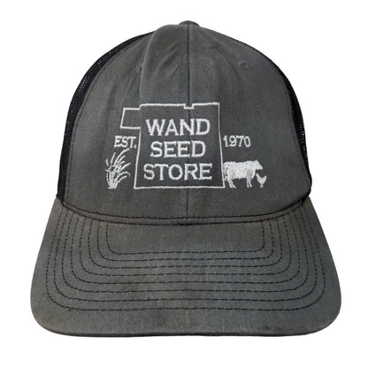 Wand Seed Store Snapback Mesh Back Trucker Hat Gray One Size Richardson