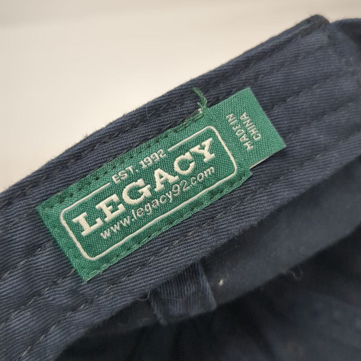 Legacy The Governor's Academy Baseball Cap Blue One Size Cotton Hat Slideback