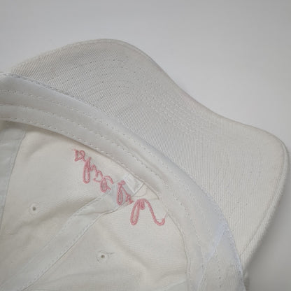 S**t F**k Slideback Baseball Cap White One Size Adjustable Embroidered 6 Panel