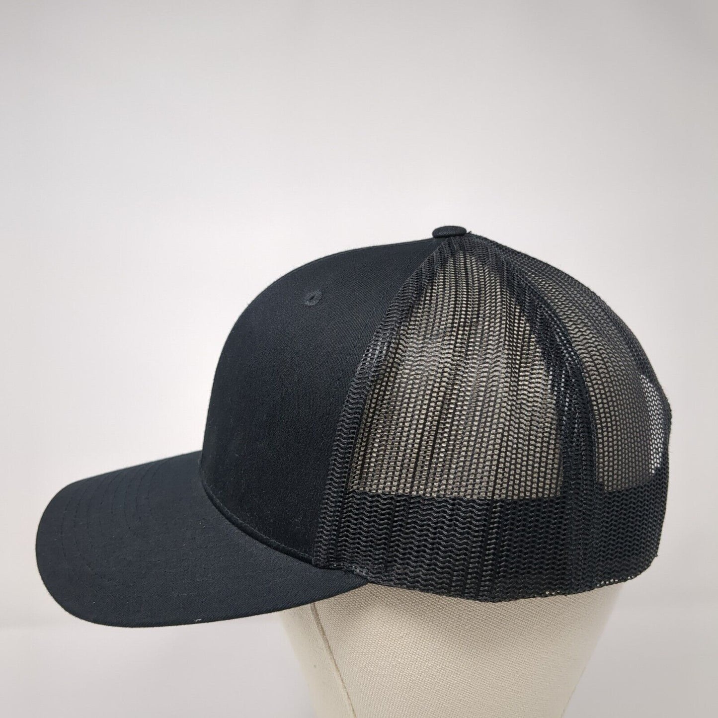 Life After War Snapback Trucker Hat Black One Size Mesh Back Richardson