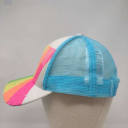 Unicorn PWR Snapback Trucker Hat Multicolor OSFA Mesh Back Claire's
