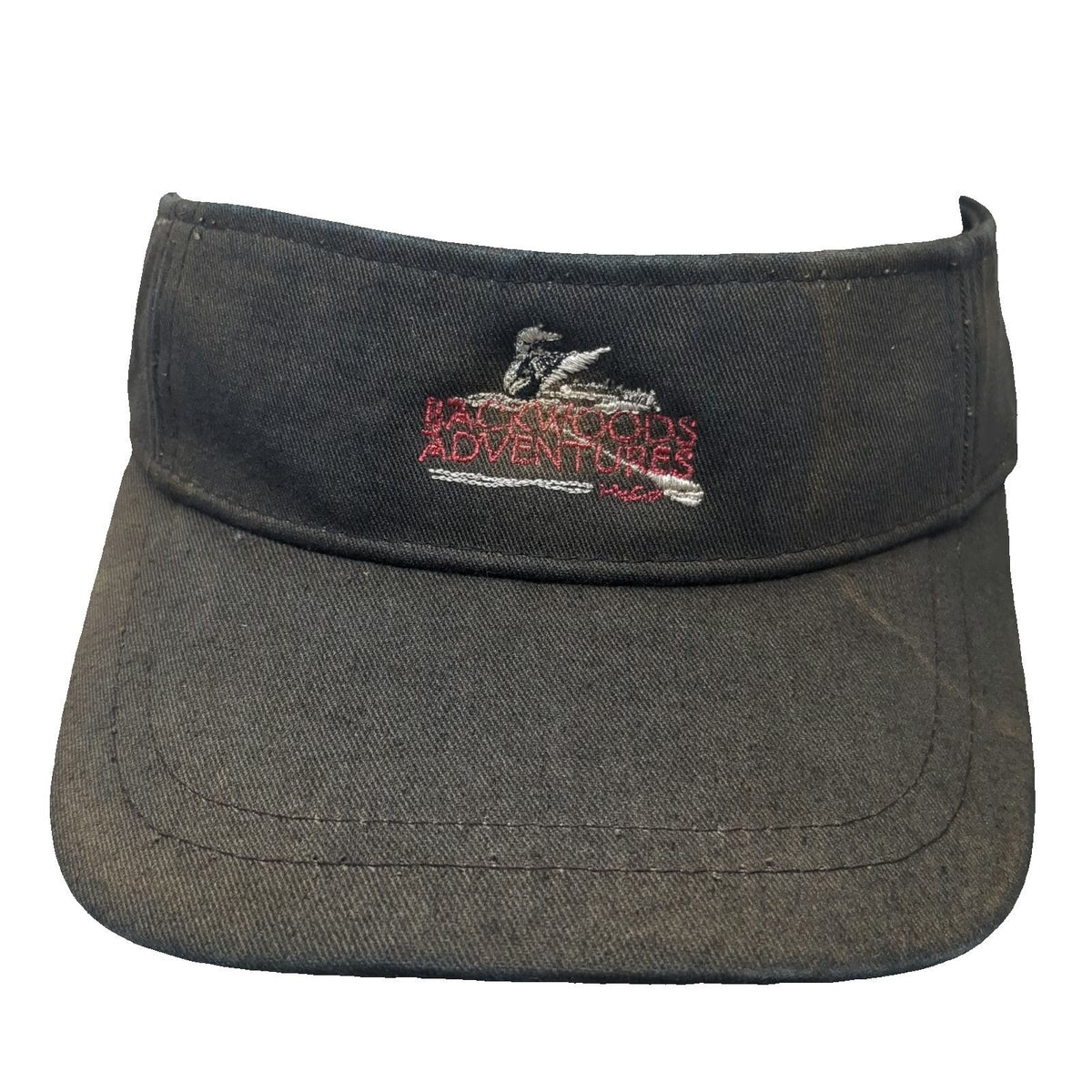 Champion Visor Black One Size Backwoods Adventures Loon Adjustable Hat Cotton