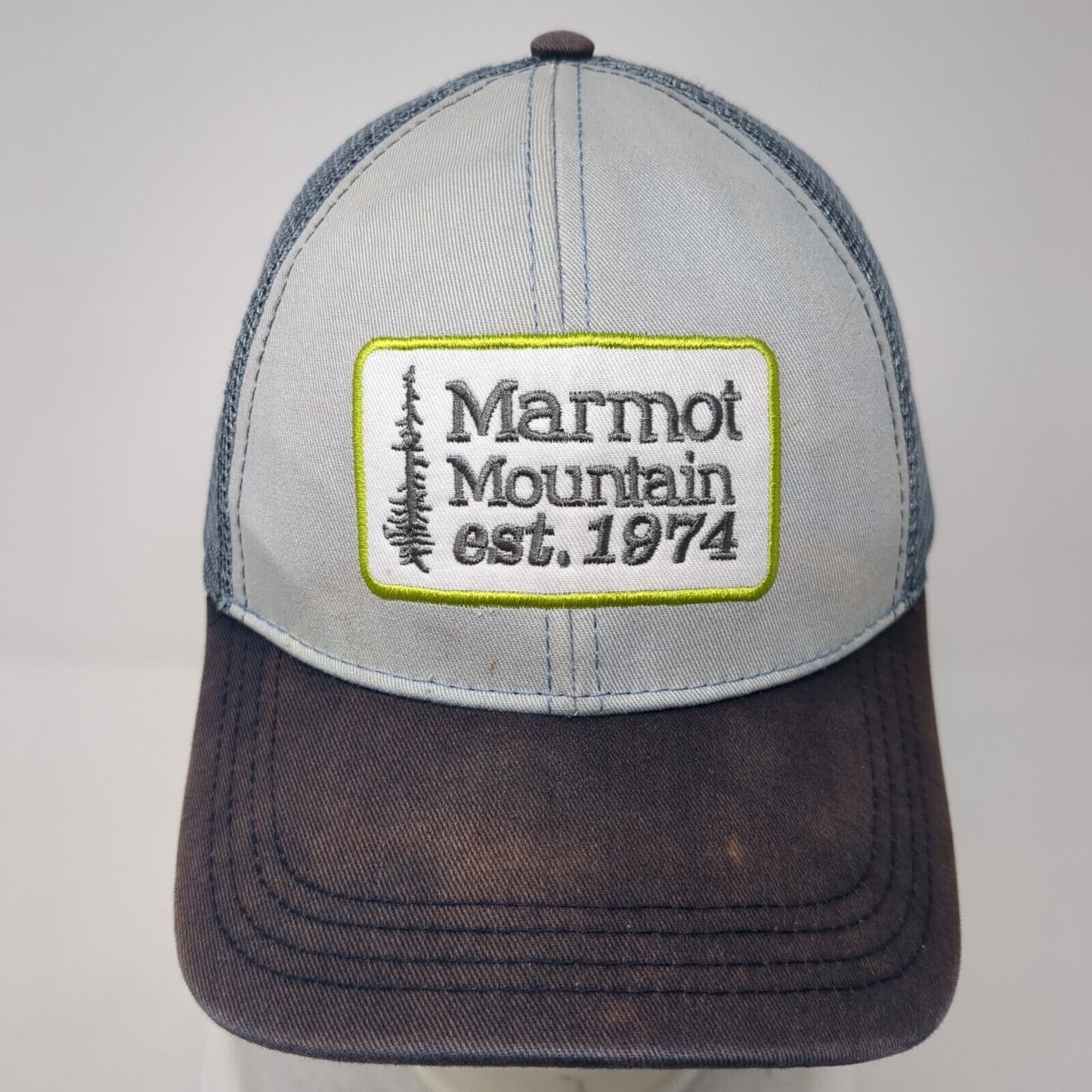 Marmot Mountain Est. 1974 Snapback Trucker Hat Multi OS Adjustable Mesh Back