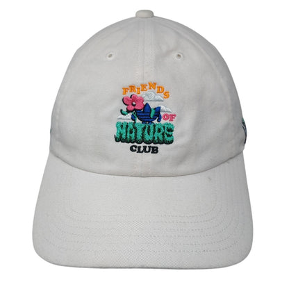 Friends Of Nature Club Baseball Cap White One Size Adjustable Embroidered Adidas