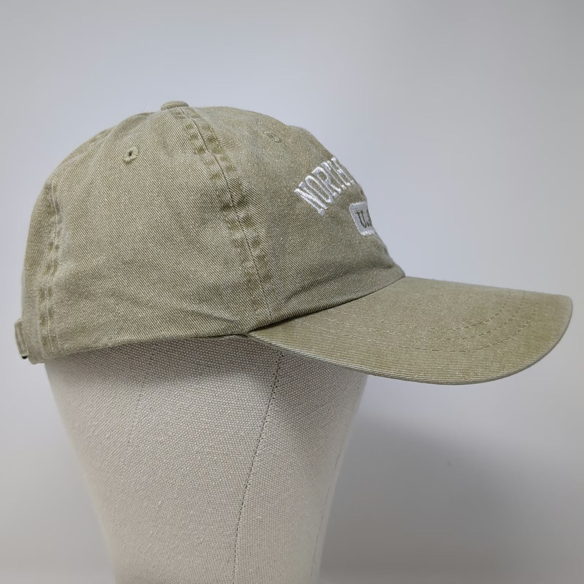 Headgear Baseball Cap Beige One Size North Dakota USA Slideback Cotton Hat