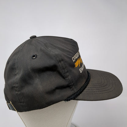 Creek Electric Electrical Contractor Slideback Hat Black OS Adjustable Rope Otto