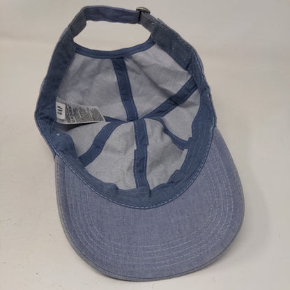 Gap Slideback Hat Blue One Size Adjustable Lightweight 6 Panel Blank Cotton