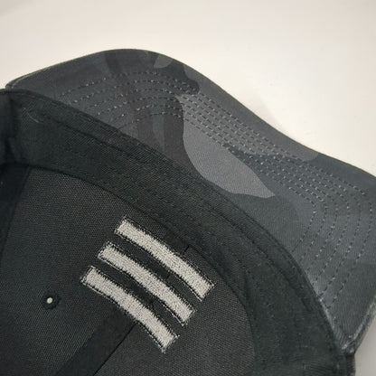H3 Headwear Snapback Hat Gray Black One Size Camo Stars Bars Structured Graphic