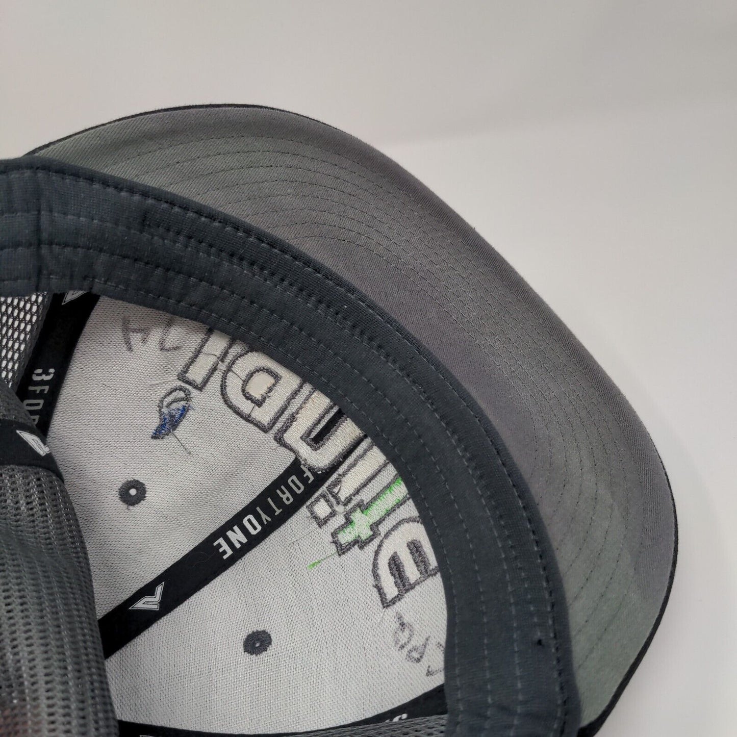 Ignite Fitted Trucker Hat Black S/M Mesh Back Breathable Pacific Headwear