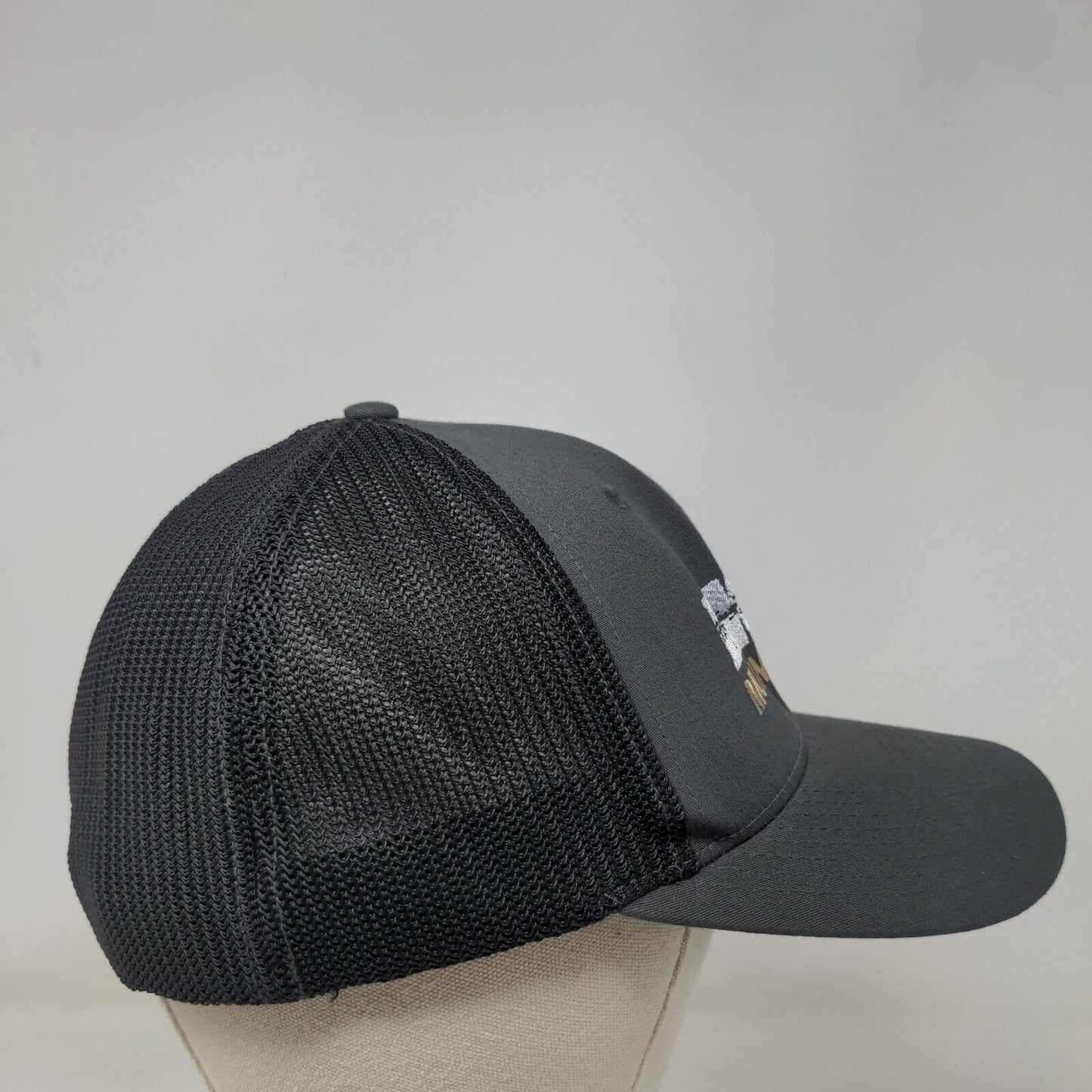 Hop Munitions Fitted Trucker Hat Gray L/XL Embroidered Mesh Back Richardson