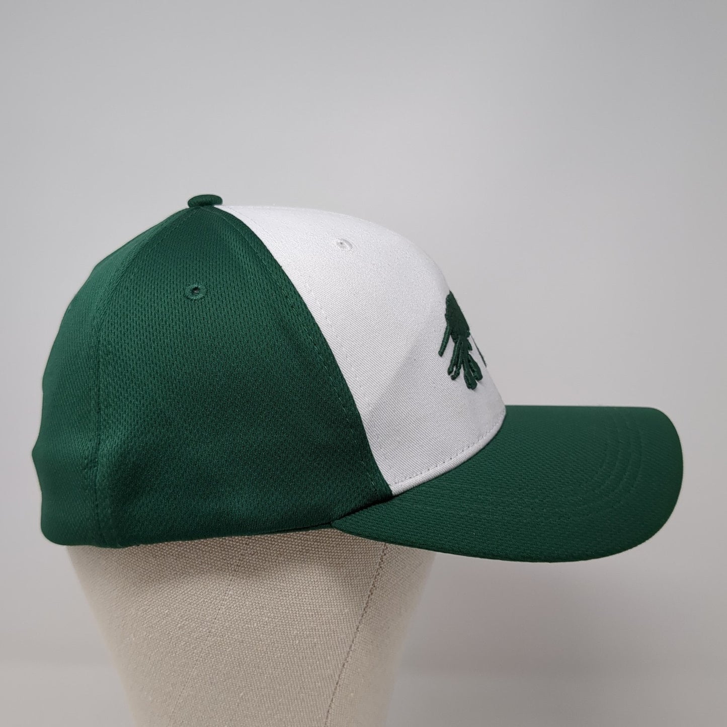 Mollitiam Horse Fitted Hat Green Large Embroidered Colorblock 6 Panel
