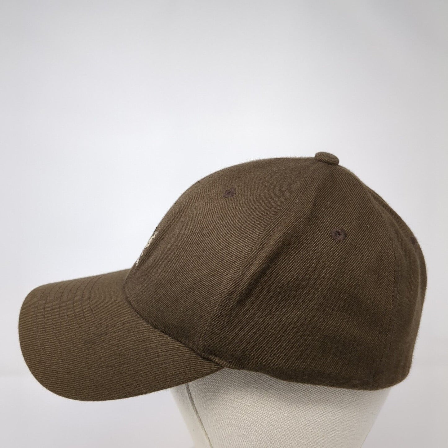 Kangol Kangaroo Fitted Hat Brown L/XL Embroidered Flexfit 6 Panel