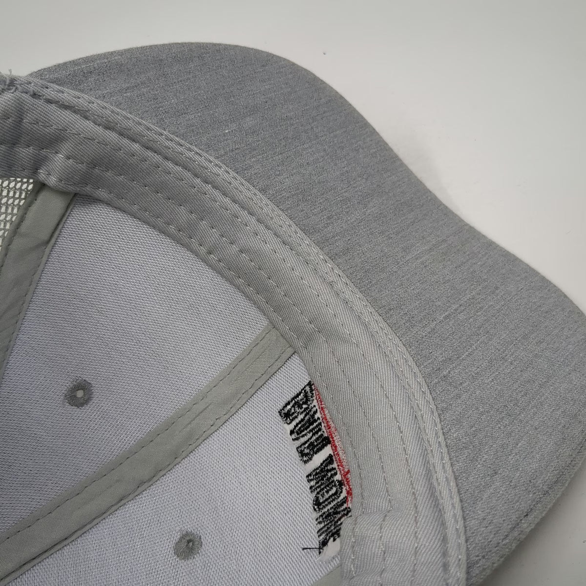 Augusta Sportswear Bar None Auction Trucker Hat Gray One Size Snapback Mesh
