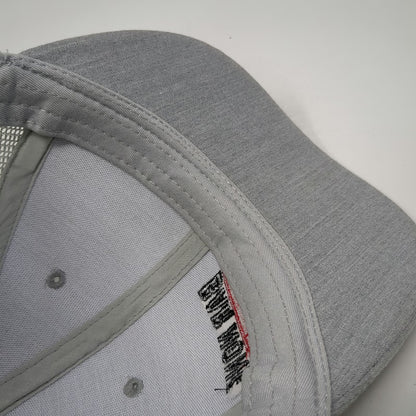 Augusta Sportswear Bar None Auction Trucker Hat Gray One Size Snapback Mesh