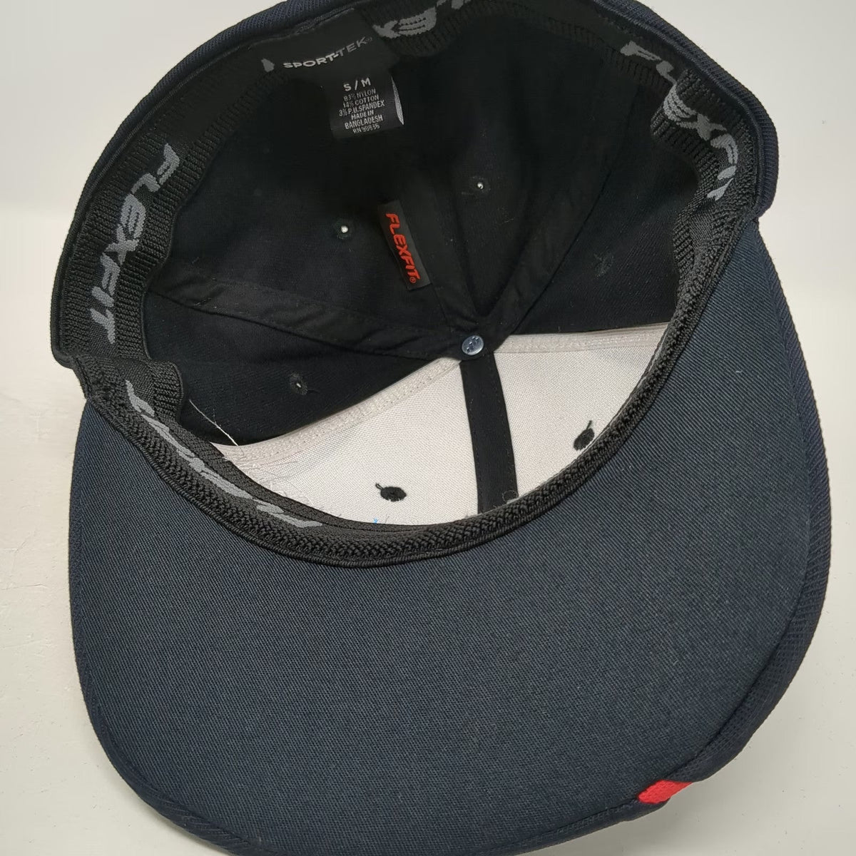 Sport-Tek Black Baseball Cap Size M Electrical Wholesale Supply Co Red Piping