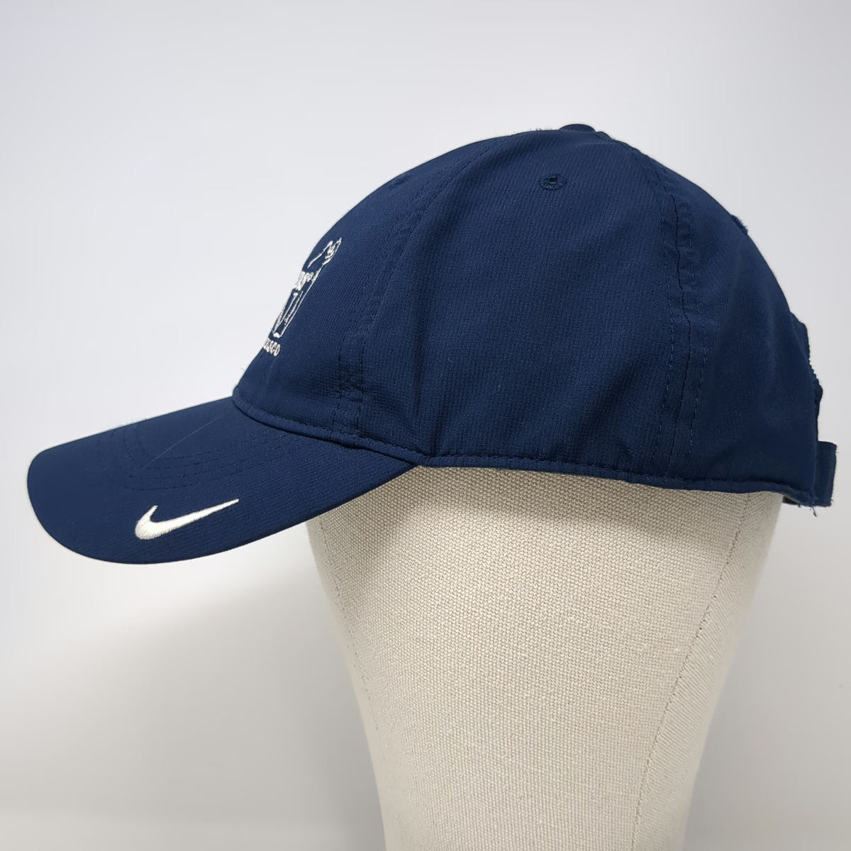 Nike Baseball Cap Blue One Size Albertsons Boise Open Golf Strapback Hat Swoosh