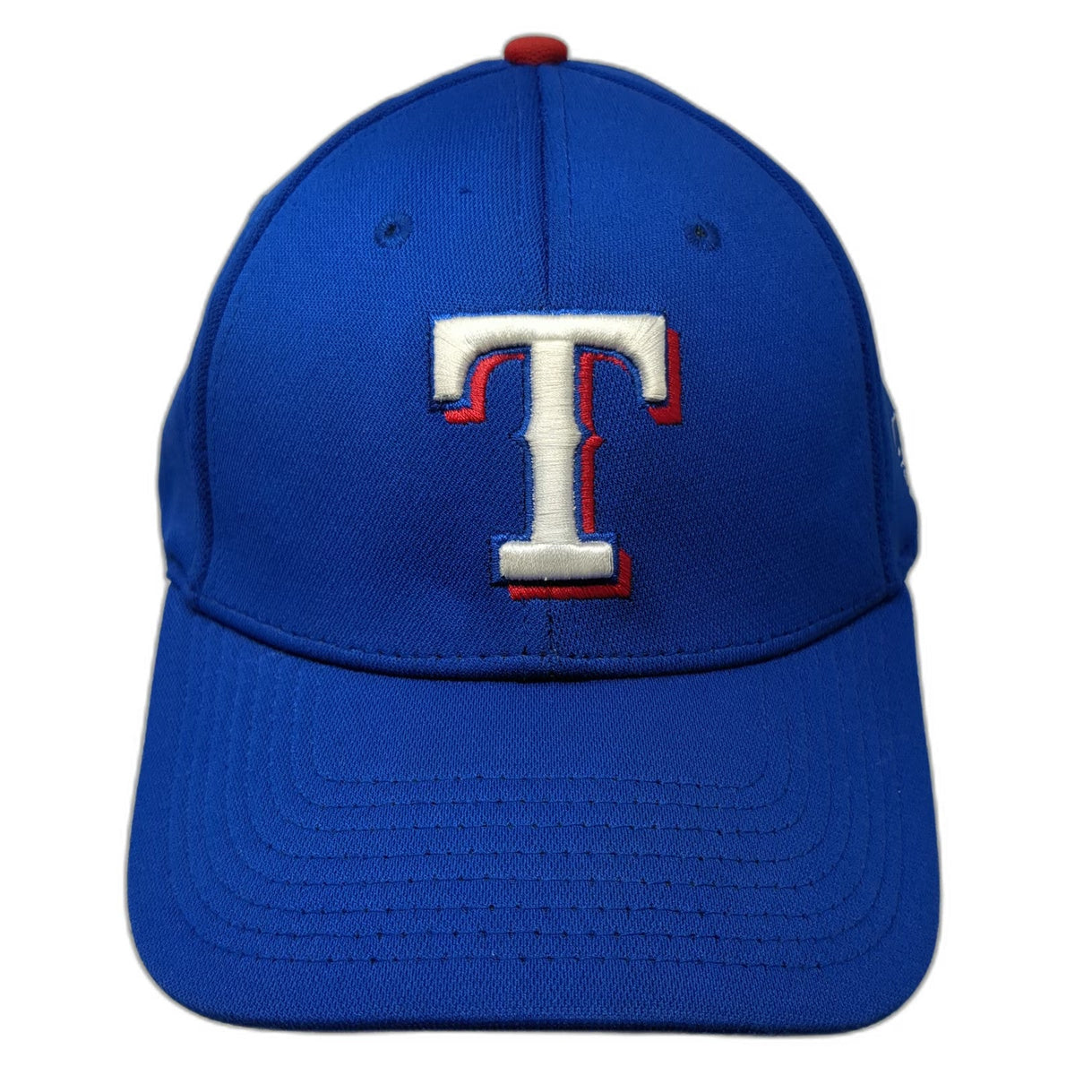 Texas Rangers MLB OC Sports Blue XL Baseball Cap Fitted Hat Lopez Logo Side Pin