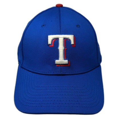Texas Rangers MLB OC Sports Blue XL Baseball Cap Fitted Hat Lopez Logo Side Pin
