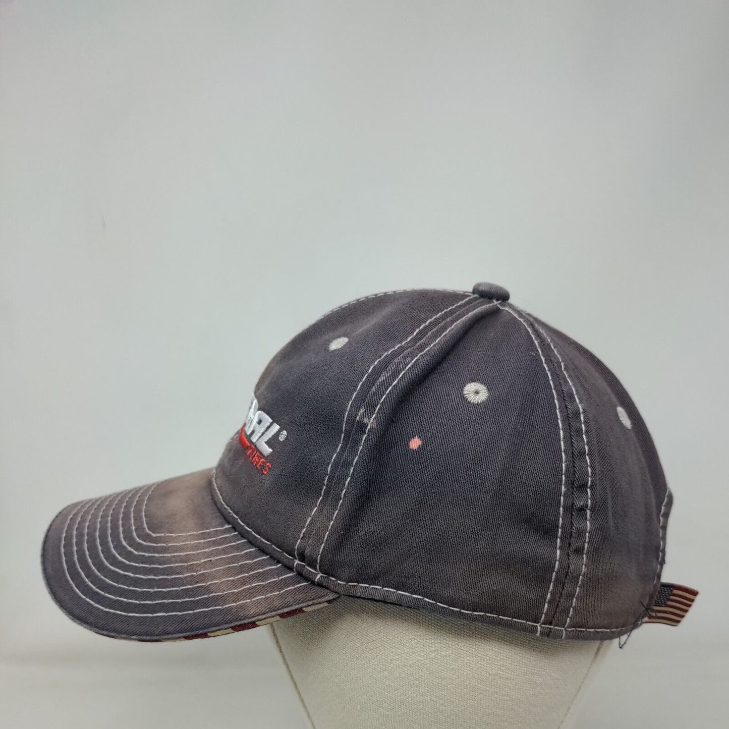 Federal Tires Strapback Hat Blue Adult Embroidered 6 Panel Outdoor Cap