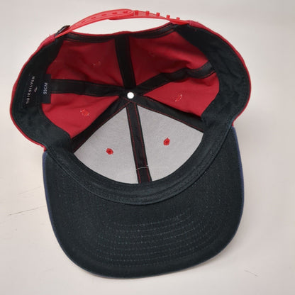Quiksilver Patch Snapback Hat Multi 55cm Adjustable Colorblock 6 Panel