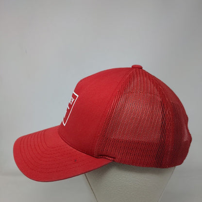 Hurley Snapback Mesh Back Trucker Hat Red One Size The Classics Yupoong