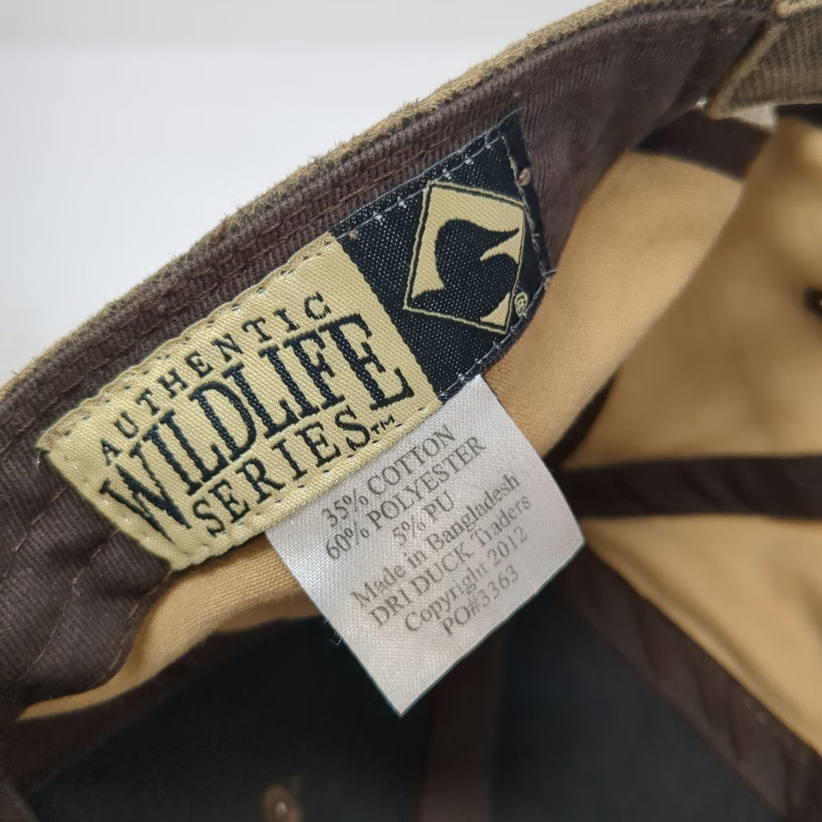 Dri Duck Baseball Cap Brown One Size Wildlife Series Hunting Dog Ducks Hat