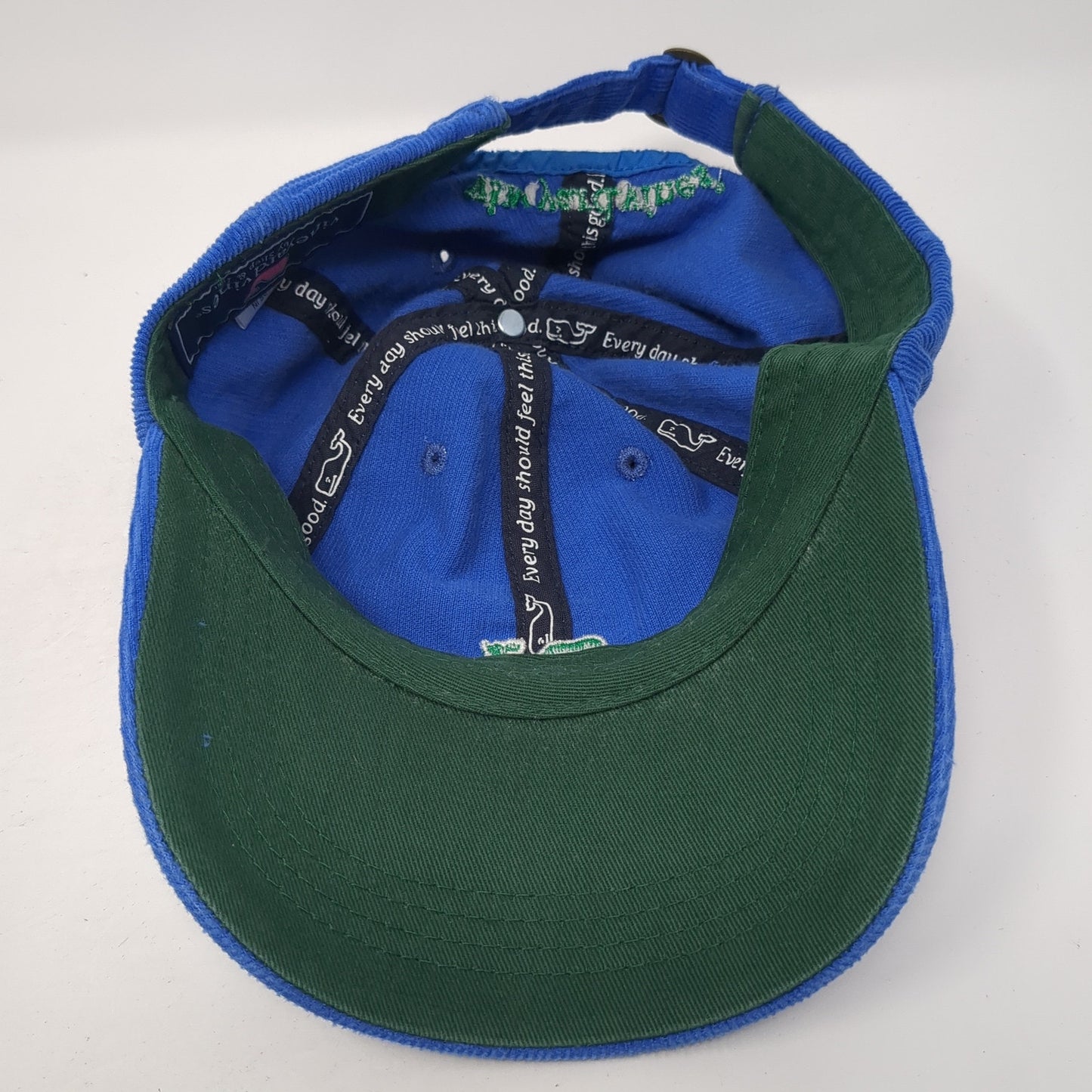 Vineyard Vines Slideback Baseball Cap Blue One Size Adjustable Embroidered