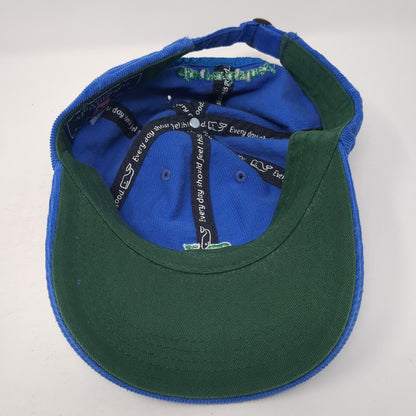 Vineyard Vines Slideback Baseball Cap Blue One Size Adjustable Embroidered