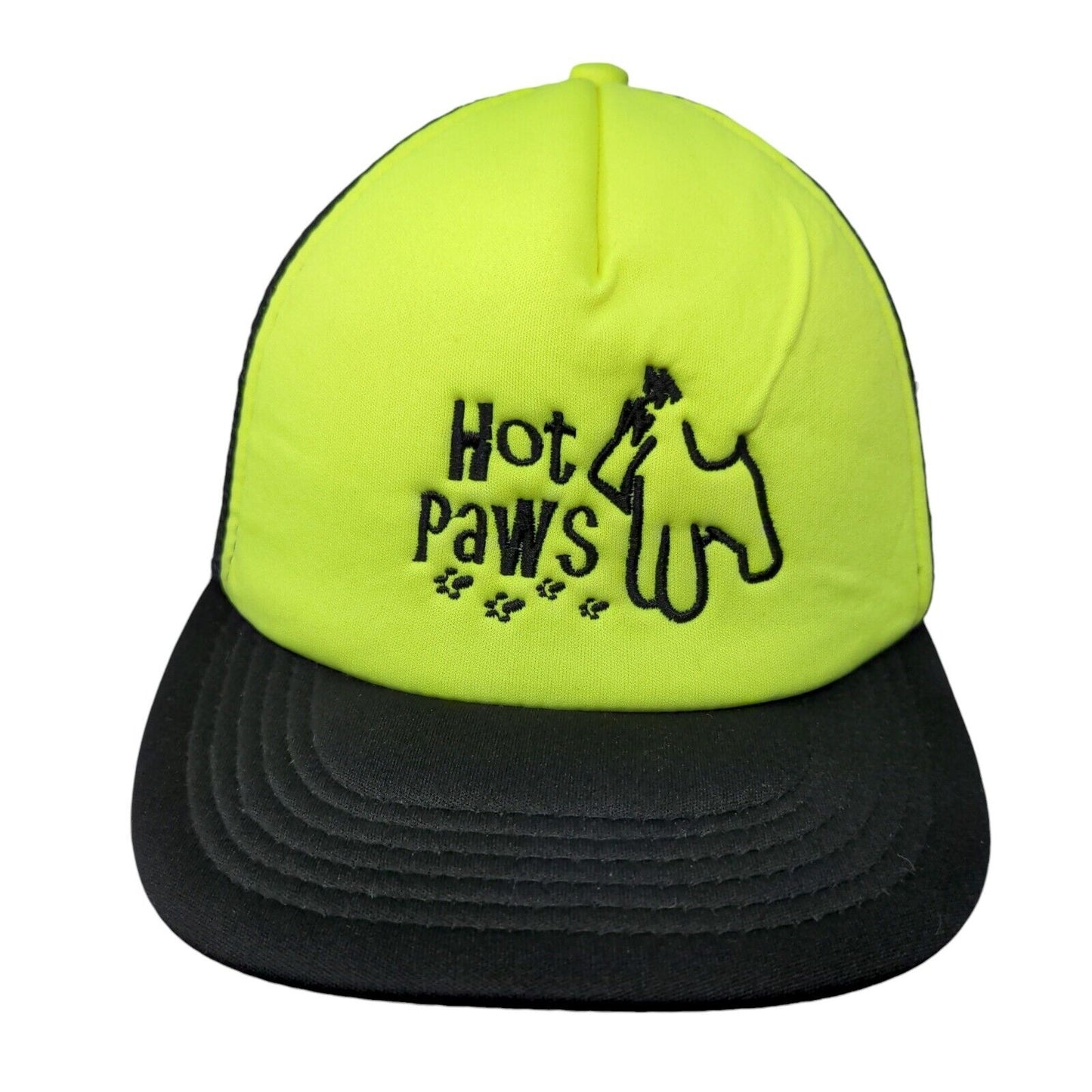 Hot Paws Snapback Trucker Hat Multicolor One Size Adjustable Mesh Back District