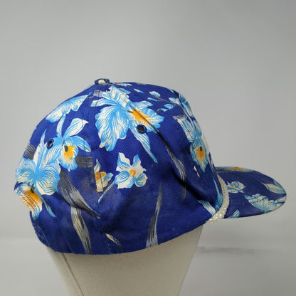 San Sun BMC West 5 Panel Blue OSFM Floral Rope Snapback Hat Materials Vintage