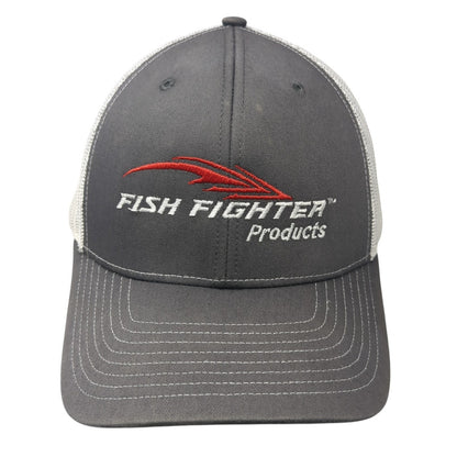 Fish Fighter Products Trucker Hat Gray One Size Adjustable mesh back Richardson