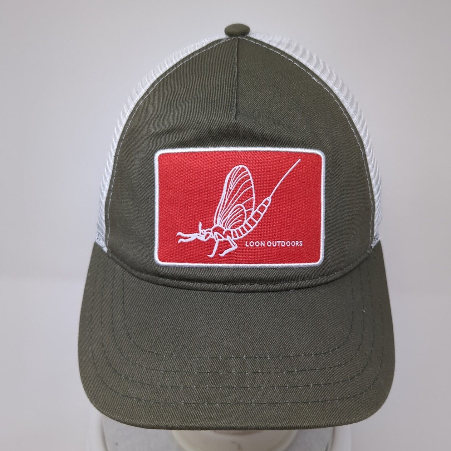 Loon Outdoors Snapback Trucker Hat Brown One Size Adjustable Mesh Back