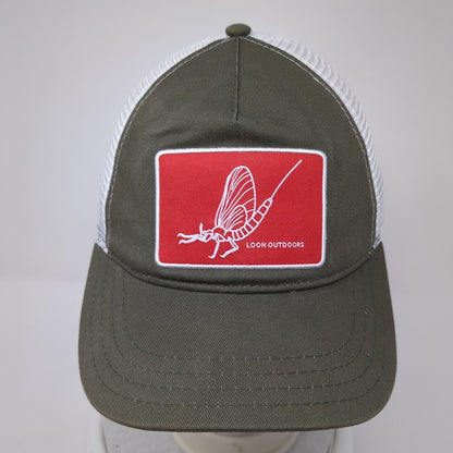 Loon Outdoors Snapback Trucker Hat Brown One Size Adjustable Mesh Back