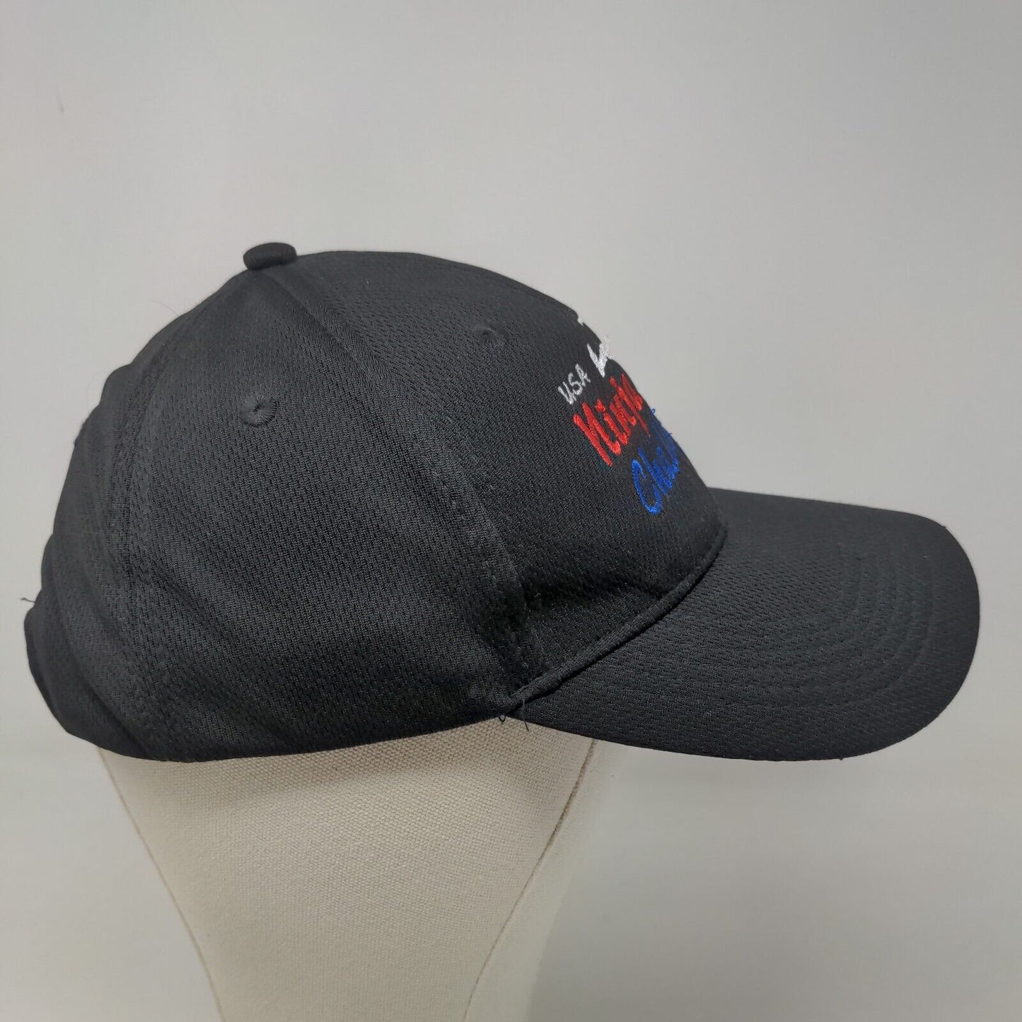 Sport Tek Boy's Strapback Hat Black Adjustable Embroidered USA Ninja Challenge