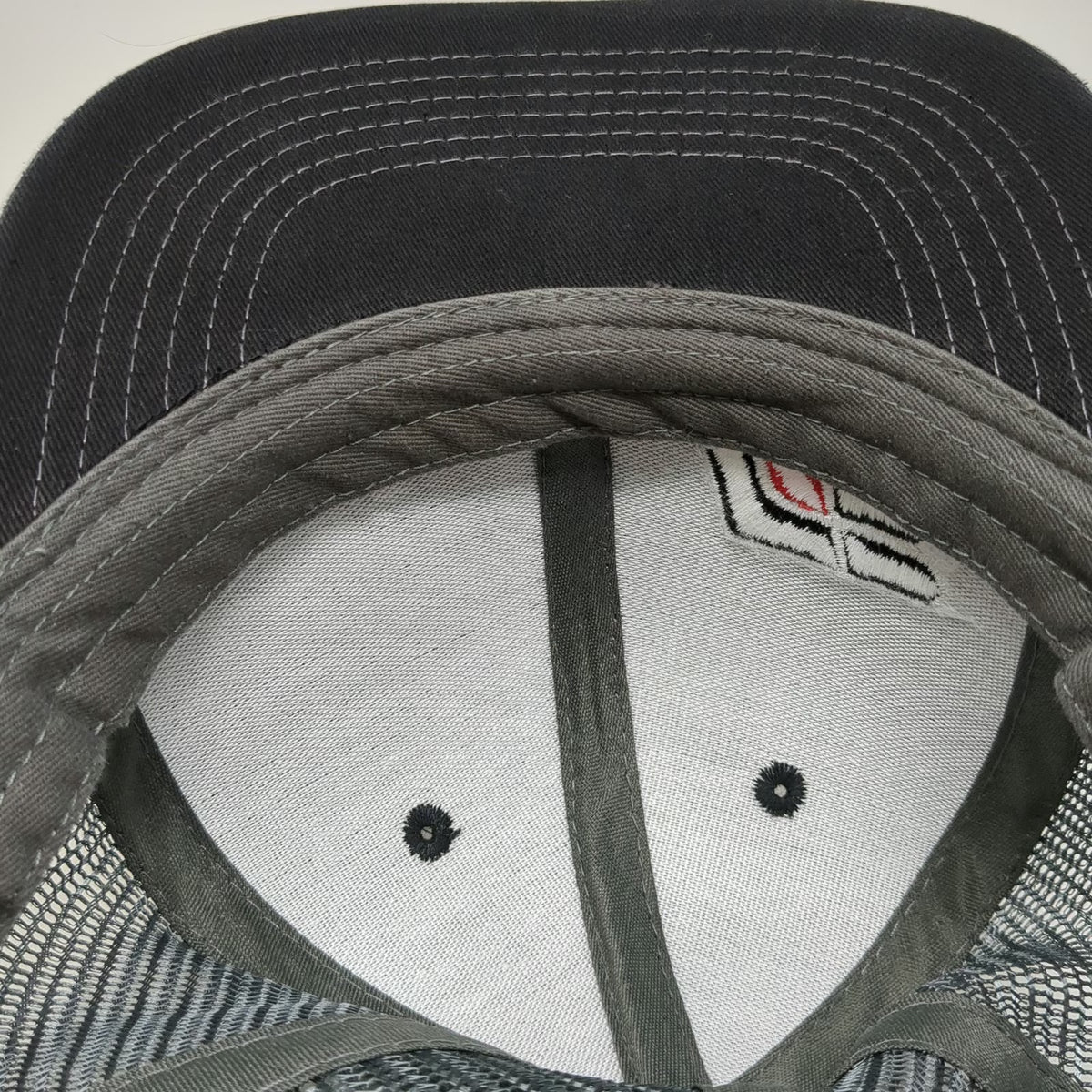 Buck's Bags Farm Bureau Ins Trucker Hat Black One Size Mesh Snapback Brim Logo